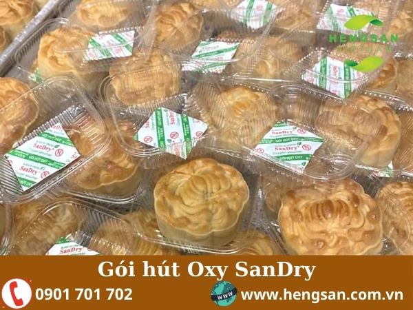 Gói hút oxy Sandry bảo quản bánh trung thu